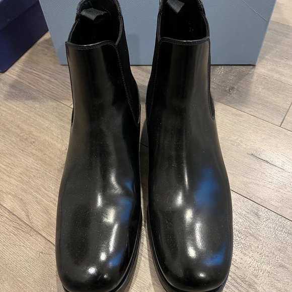 Prada leather ankle boots - Picture 3 of 6